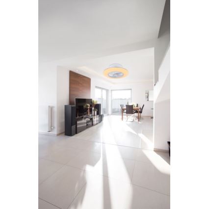 Globo - LED reguliuojamas lubinis šviestuvas su ventiliatoriumi LED/40W/230V 3000-6000K + nuotolinis valdymas