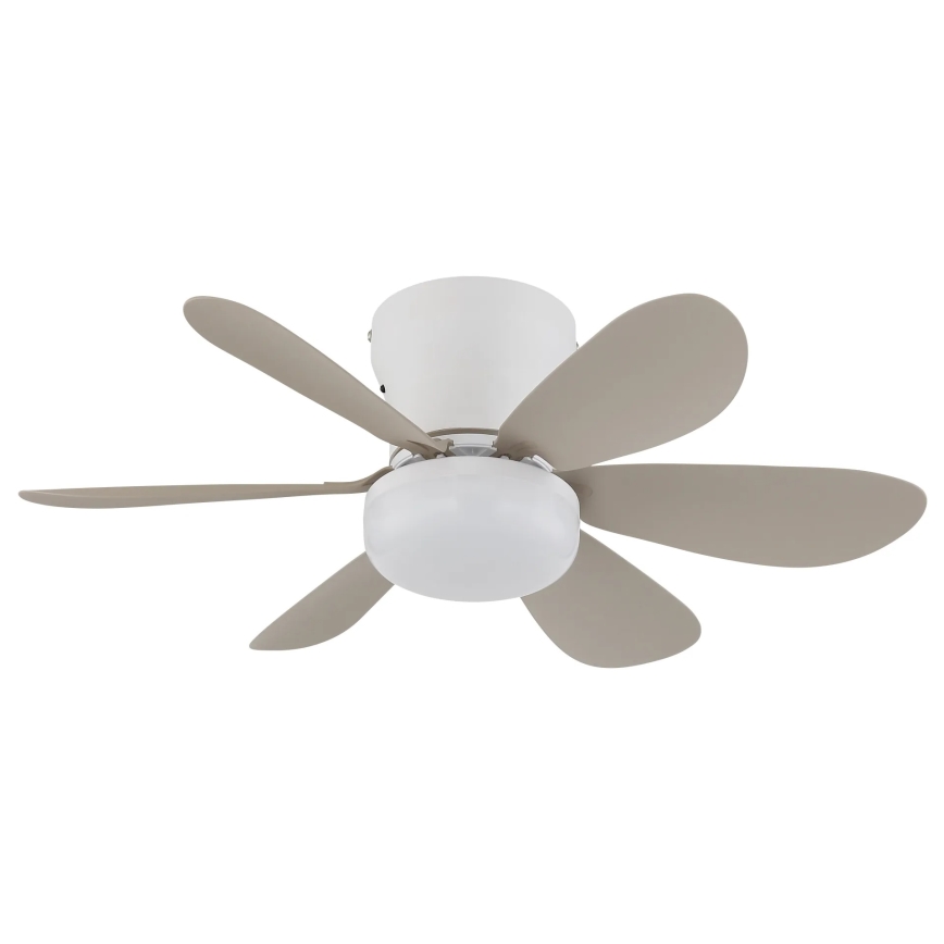 Globo - reguliuojamo ryškumo LED lubų ventiliatorius LED/5W/230V 2700-6500K smėlinis + nuotolinis pultas