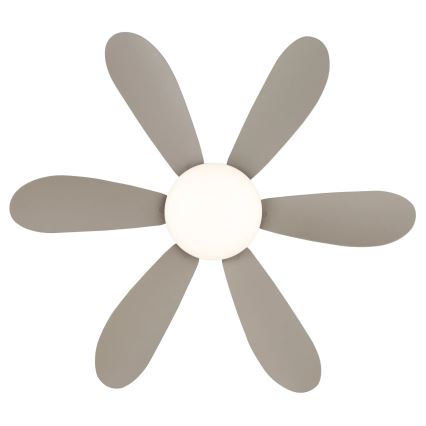 Globo - reguliuojamo ryškumo LED lubų ventiliatorius LED/5W/230V 2700-6500K smėlinis + nuotolinis pultas