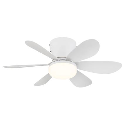Globo - LED pritemdomas lubinis ventiliatorius LED/5W/230V 2700-6500K balta + nuotolinis valdymas