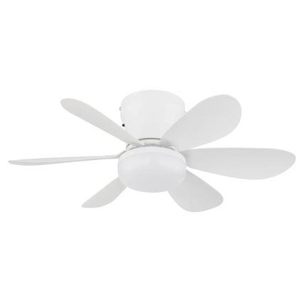 Globo - LED pritemdomas lubinis ventiliatorius LED/5W/230V 2700-6500K balta + nuotolinis valdymas
