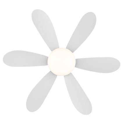 Globo - LED pritemdomas lubinis ventiliatorius LED/5W/230V 2700-6500K balta + nuotolinis valdymas