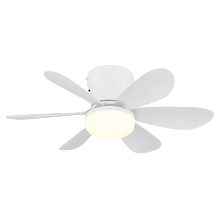Globo - LED pritemdomas lubinis ventiliatorius LED/5W/230V 2700-6500K balta + nuotolinis valdymas