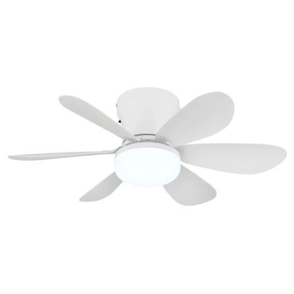 Globo - LED pritemdomas lubinis ventiliatorius LED/5W/230V 2700-6500K balta + nuotolinis valdymas