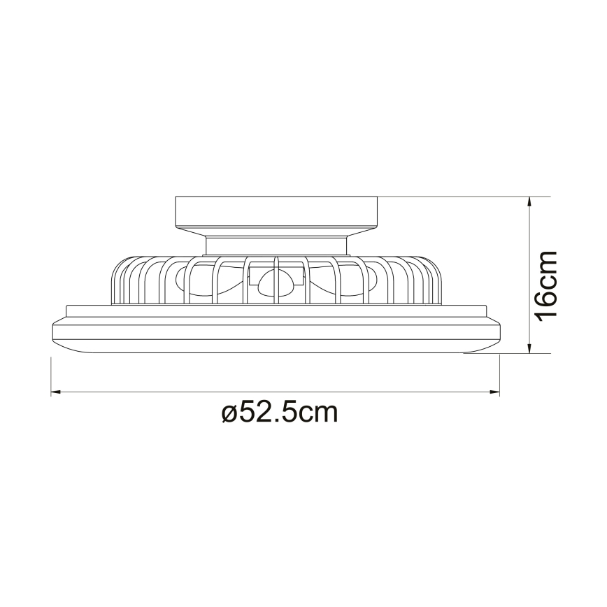 Globo - LED Reguliuojamas lubinis šviestuvas su ventiliatoriumi  LED/30W/230V 3000-6500K + valdymo pultas