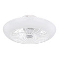 Globo 03632W - LED Lubų šviestuvas su ventiliatoriumi LAFEE LED/18W/230V