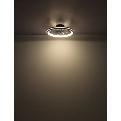 Globo - LED Reguliuojamas lubinis ventiliatorius LED/40W/230V 3000-6500K + nuotolinio valdymo pultas