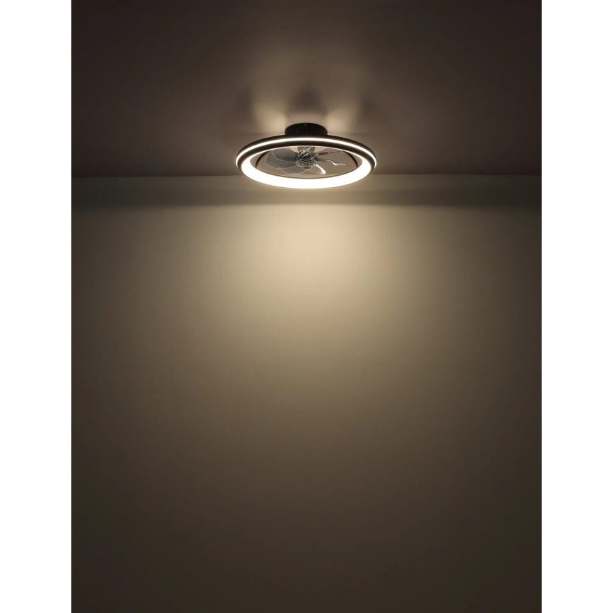 Globo - LED Reguliuojamas lubinis ventiliatorius LED/40W/230V 3000-6500K + nuotolinio valdymo pultas