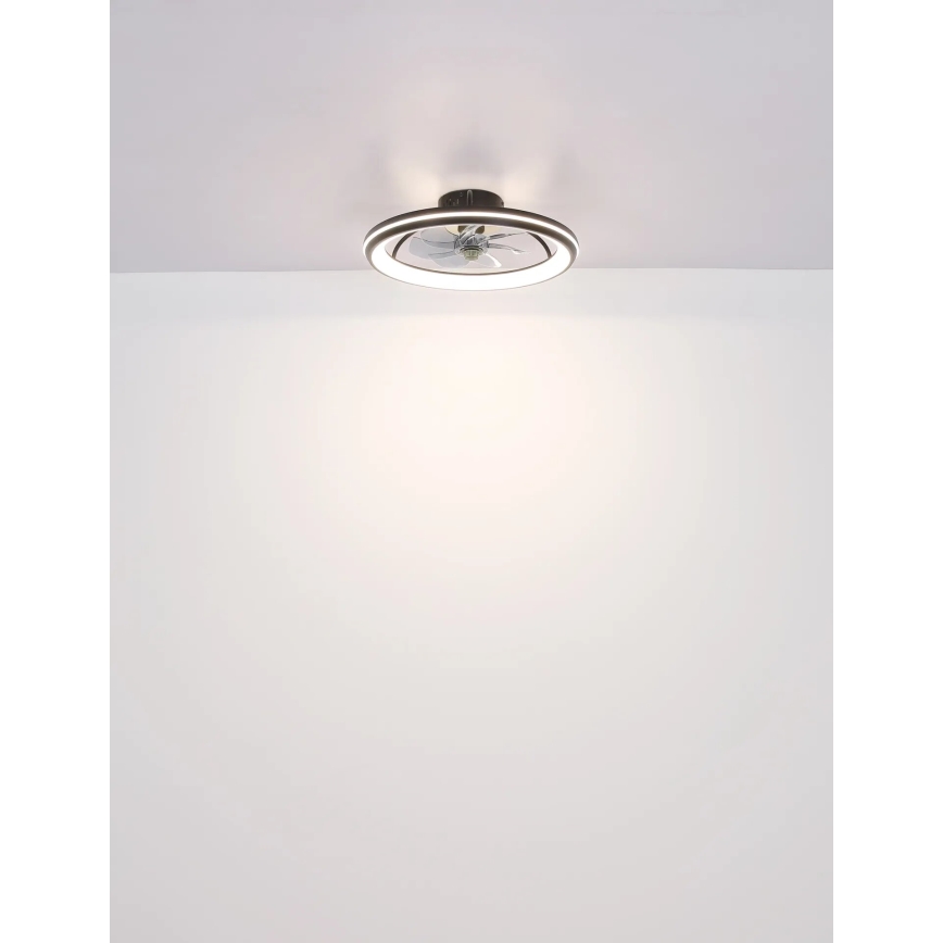 Globo - LED Reguliuojamas lubinis ventiliatorius LED/40W/230V 3000-6500K + nuotolinio valdymo pultas