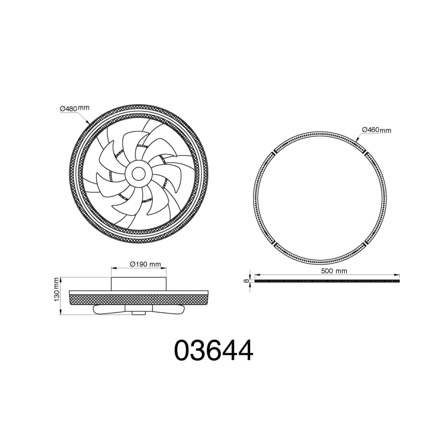 Globo - LED reguliuojamas lubų ventiliatorius LED/30W/230V 2700-6000K + nuotolinio valdymo pultas