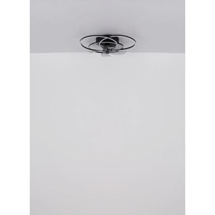 Globo - reguliuojamas LED lubų ventiliatorius LED/40W/230V 3000-6500K juodas + nuotolinis valdymas