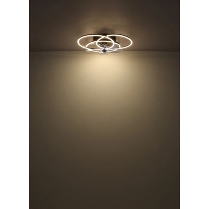 Globo - reguliuojamas LED lubų ventiliatorius LED/40W/230V 3000-6500K juodas + nuotolinis valdymas