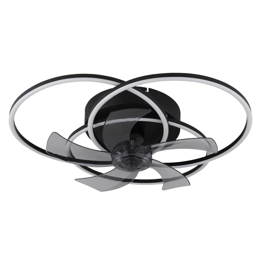 Globo - reguliuojamas LED lubų ventiliatorius LED/40W/230V 3000-6500K juodas + nuotolinis valdymas