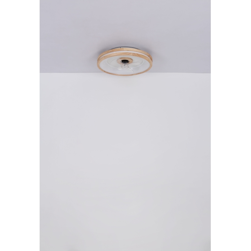 Globo - LED Pritemdomas lubinis šviestuvas su ventiliatoriumi LED/30W/230V 2700-6500K ruda + nuotolinio valdymo pultas