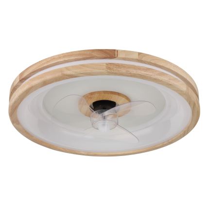 Globo - LED Pritemdomas lubinis šviestuvas su ventiliatoriumi LED/30W/230V 2700-6500K ruda + nuotolinio valdymo pultas