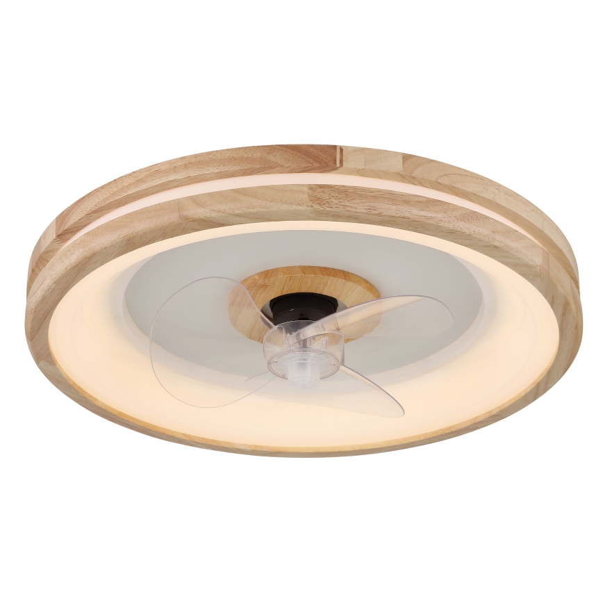 Globo - LED Pritemdomas lubinis šviestuvas su ventiliatoriumi LED/30W/230V 2700-6500K ruda + nuotolinio valdymo pultas