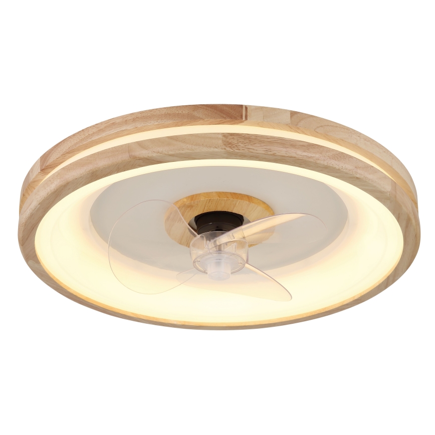 Globo - LED Pritemdomas lubinis šviestuvas su ventiliatoriumi LED/30W/230V 2700-6500K ruda + nuotolinio valdymo pultas