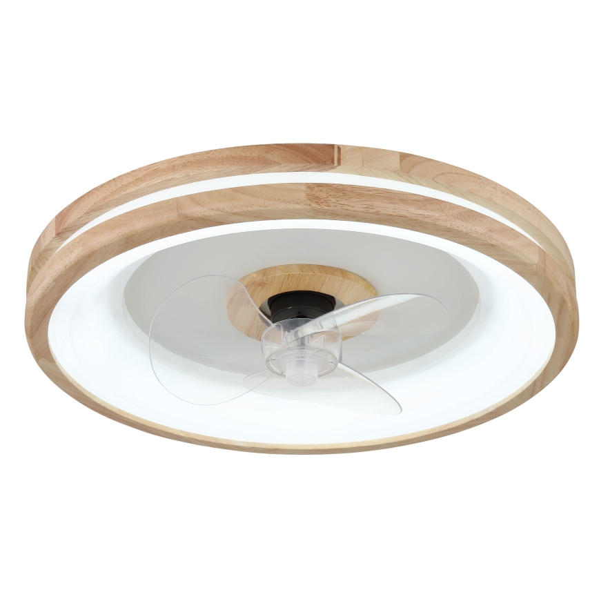 Globo - LED Pritemdomas lubinis šviestuvas su ventiliatoriumi LED/30W/230V 2700-6500K ruda + nuotolinio valdymo pultas