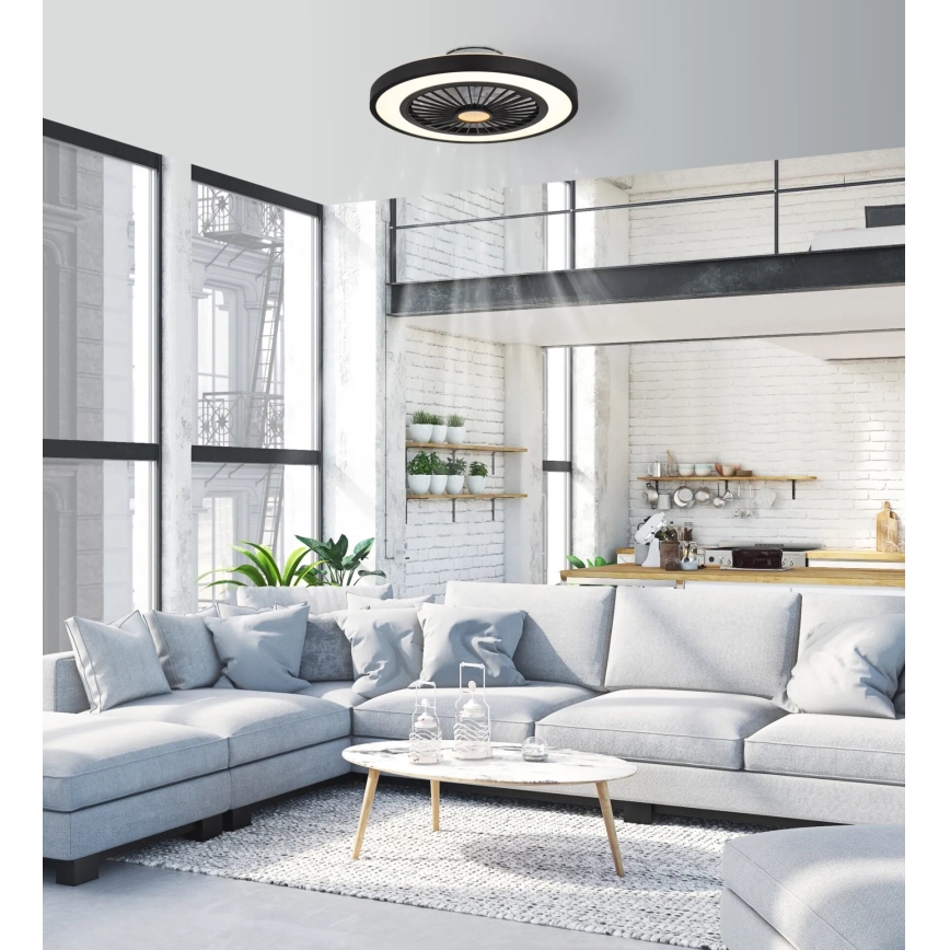 Globo - LED reguliuojamas lubų ventiliatorius LED/45W/230V 3000-6500K + nuotolinis valdymas