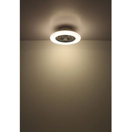 Globo - LED Reguliuojamas lubinis ventiliatorius LED/40W/230V 3000-6500K + nuotolinio valdymo pultas
