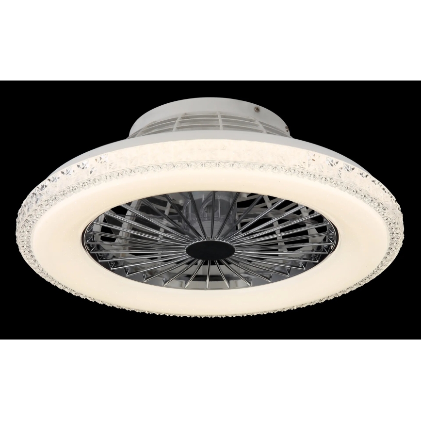 Globo - LED Reguliuojamas lubinis ventiliatorius LED/40W/230V 3000-6500K + nuotolinio valdymo pultas