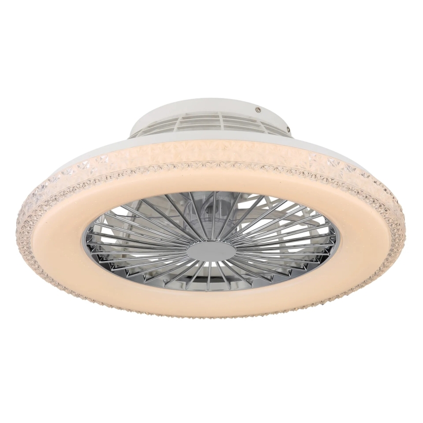 Globo - LED Reguliuojamas lubinis ventiliatorius LED/40W/230V 3000-6500K + nuotolinio valdymo pultas