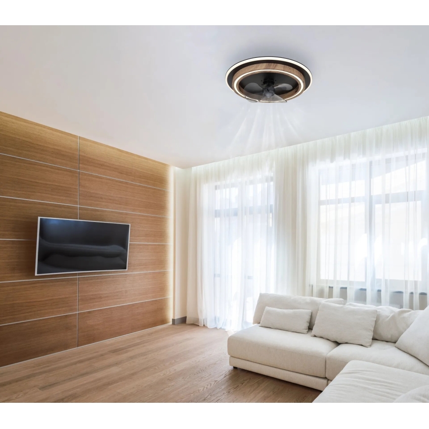 Globo - LED Reguliuojamas lubinis ventiliatorius LED/32W/230V 2700-6500K + nuotolinio valdymo pultas