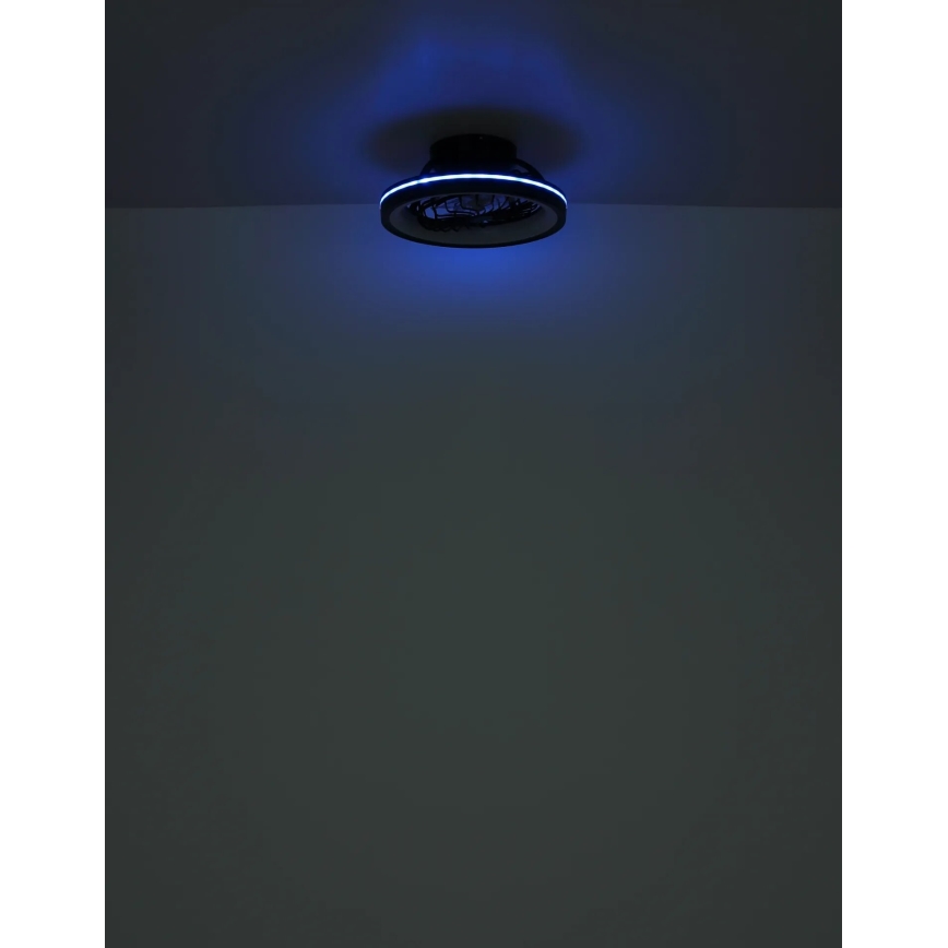 Globo - LED RGB Pritemdomas lubinis ventiliatorius LED/40W/230V 2700-6500K + nuotolinio valdymo pultas