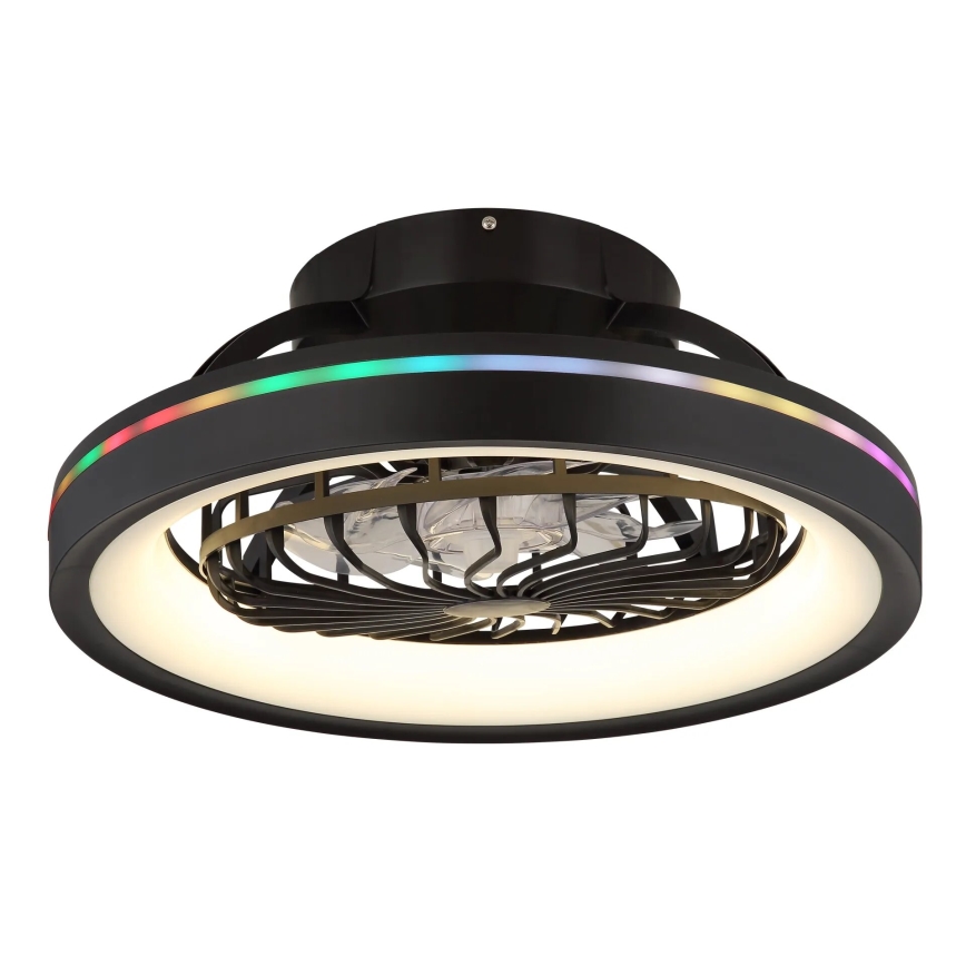 Globo - LED RGB Pritemdomas lubinis ventiliatorius LED/40W/230V 2700-6500K + nuotolinio valdymo pultas