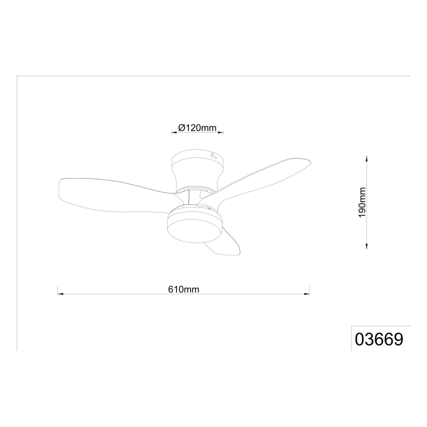 Globo - Reguliuojamas lubinis ventiliatorius LED/15W/230V 2700-6500K juodas + nuotolinis valdymas