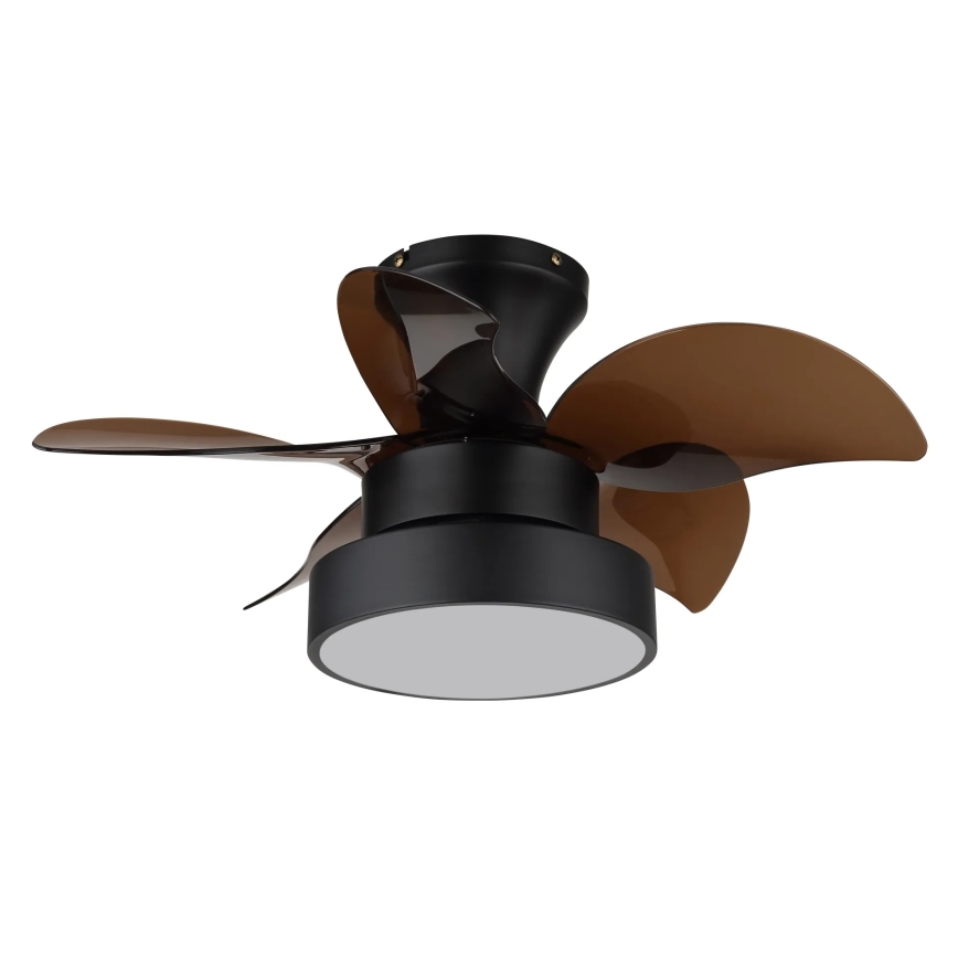 Globo - LED dimeriuojamas stropinis ventiliatorius LED/22W/230V 3000/4500/6000K rudas + nuotolinis valdymas