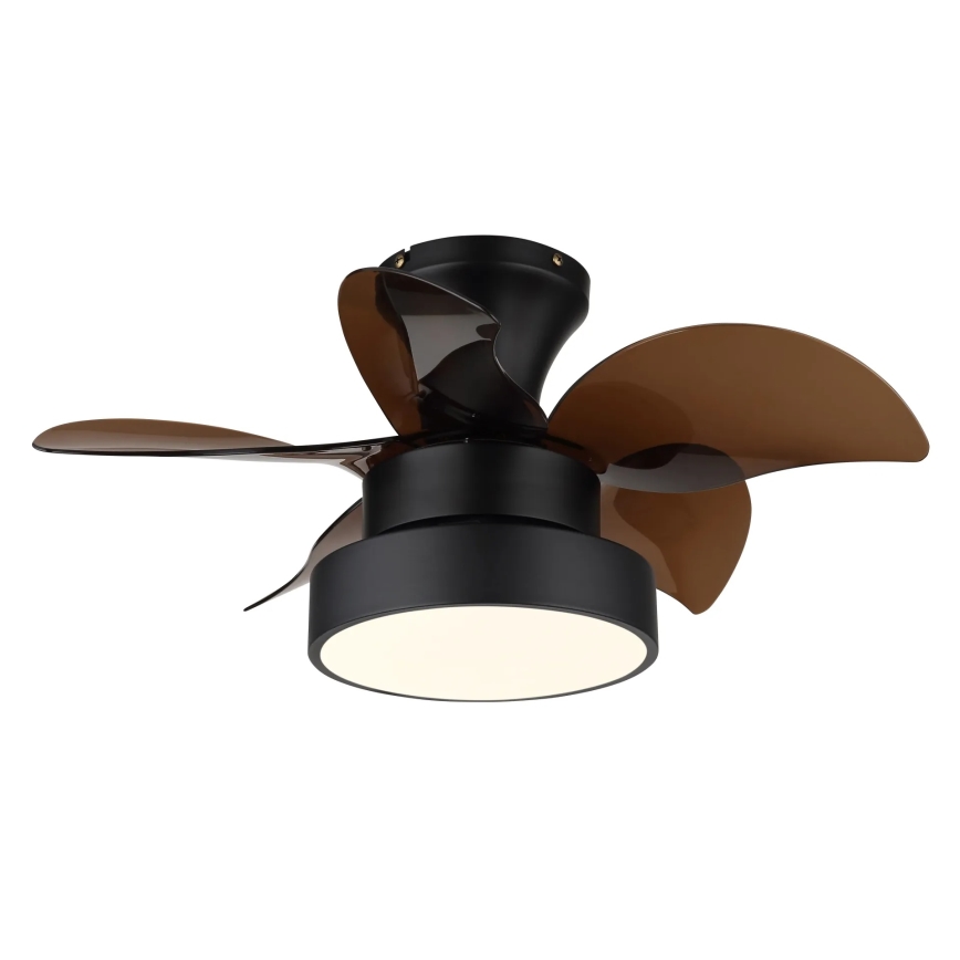 Globo - LED dimeriuojamas stropinis ventiliatorius LED/22W/230V 3000/4500/6000K rudas + nuotolinis valdymas