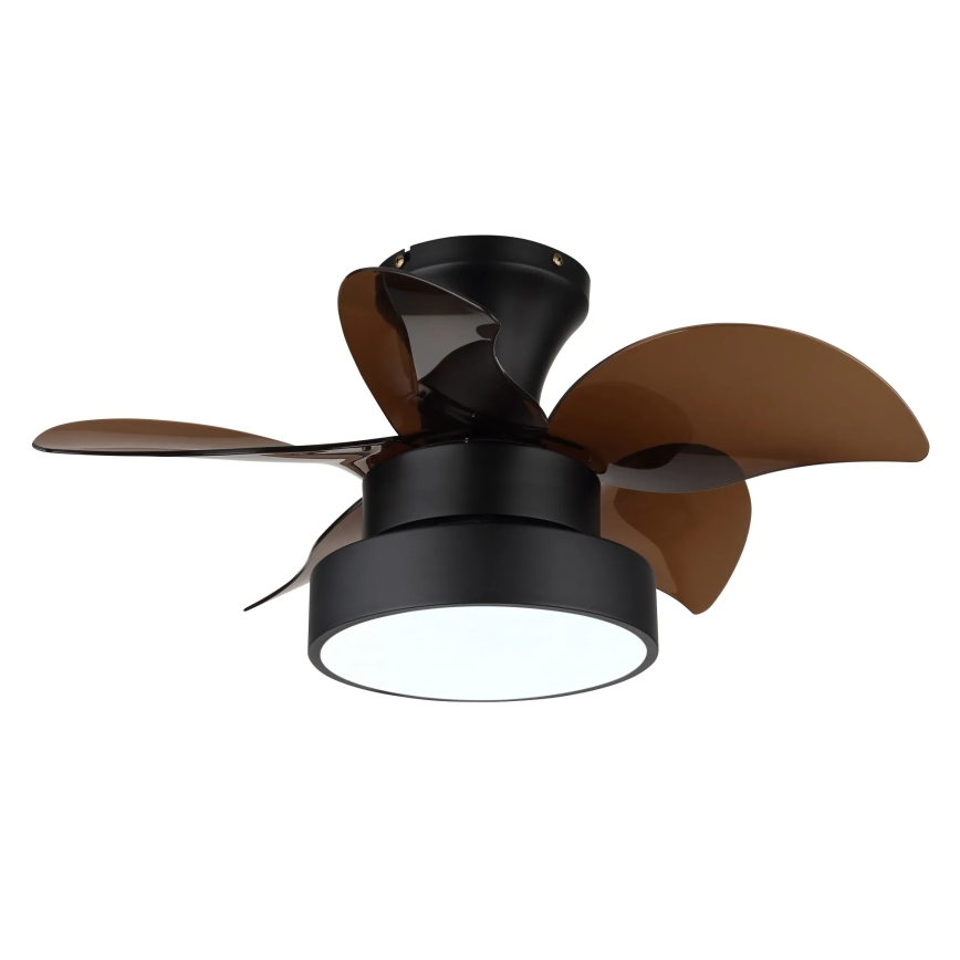 Globo - LED dimeriuojamas stropinis ventiliatorius LED/22W/230V 3000/4500/6000K rudas + nuotolinis valdymas