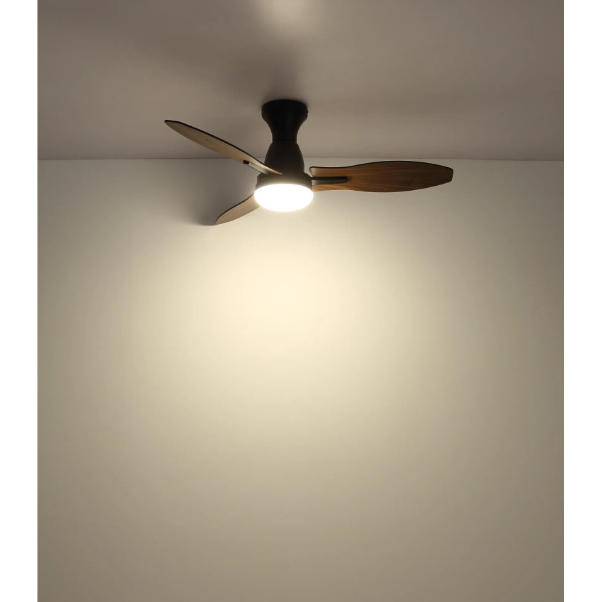 Globo - LED Reguliuojamas lubinis ventiliatorius LED/22W/230V 3000/4500/6000K + nuotolinio valdymo pultas