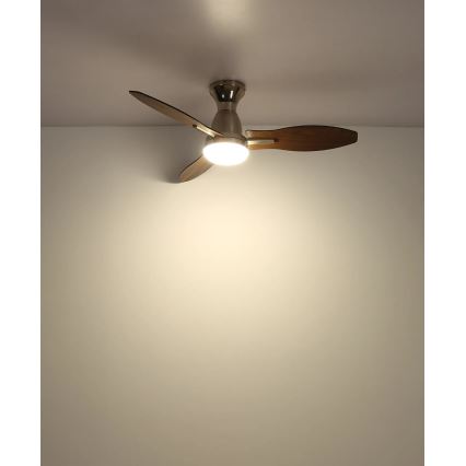 Globo - LED Reguliuojamas lubinis ventiliatorius LED/22W/230V 3000/4500/6000K + nuotolinio valdymo pultas