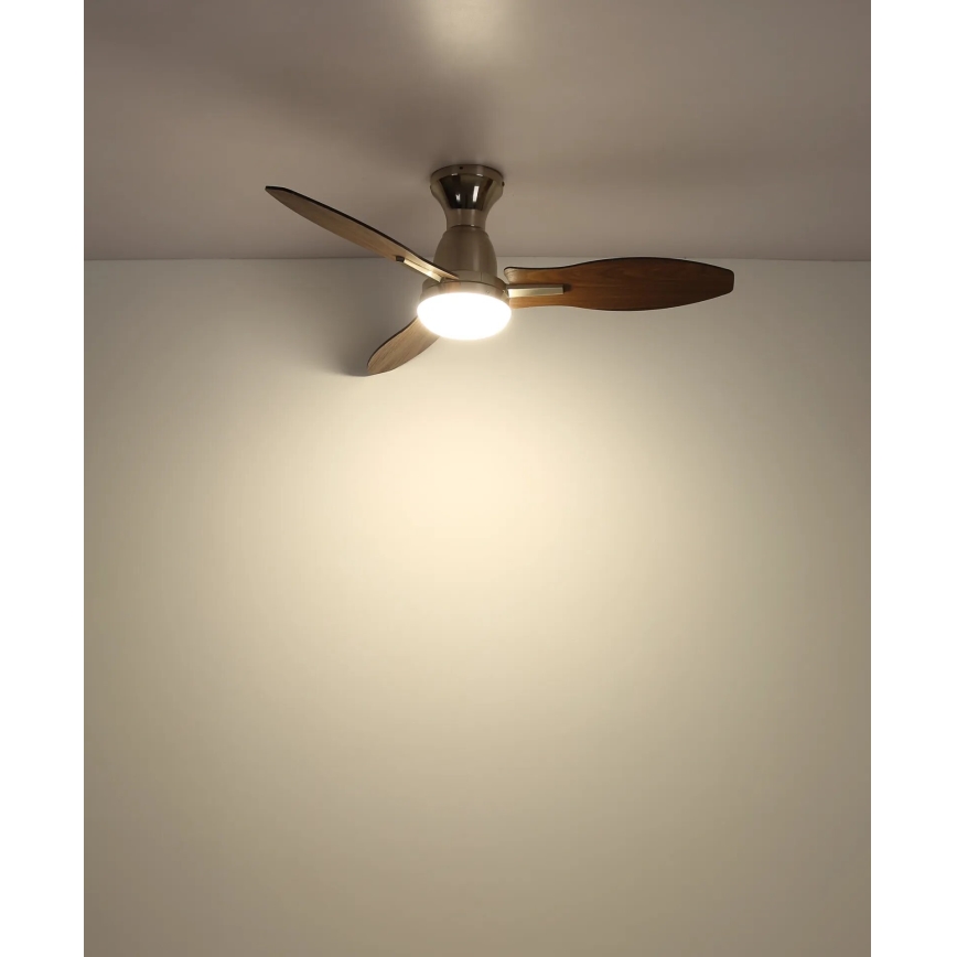 Globo - LED Reguliuojamas lubinis ventiliatorius LED/22W/230V 3000/4500/6000K + nuotolinio valdymo pultas