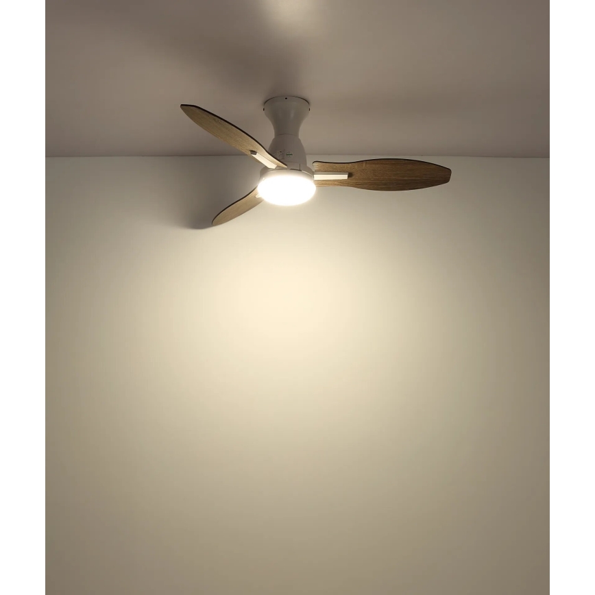 Globo - LED Reguliuojamas lubinis ventiliatorius LED/22W/230V 3000/4500/6000K + nuotolinio valdymo pultas