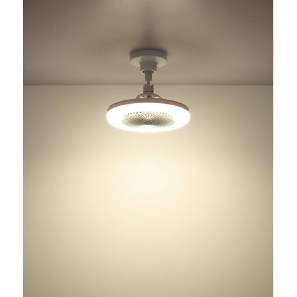 Globo - LED reguliuojamas lubinis ventiliatorius LED/20W/230V 3000-6500K balta + nuotolinis valdymas