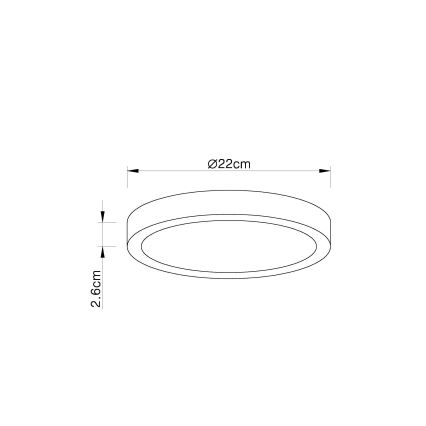 Globo  - LED Reguliuojamas lubinis vonios šviestuvas LED/28W/230V