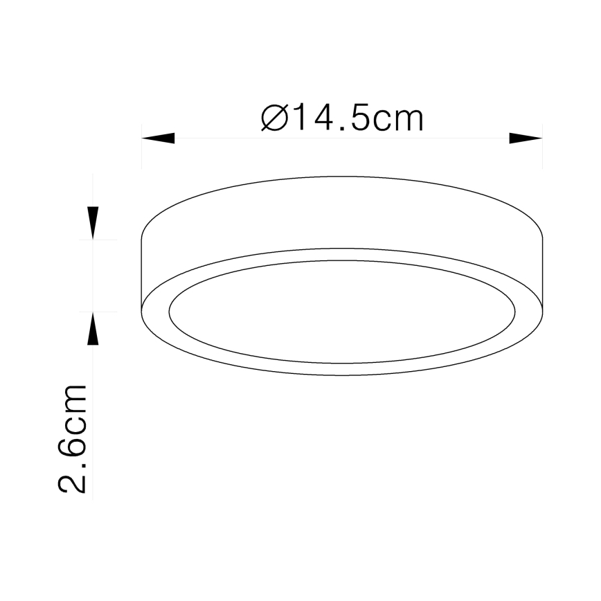 Globo - Dimeriuojamas lubinis LED šviestuvas LED/15W/230V