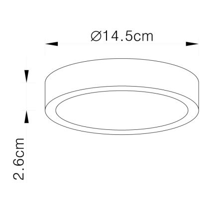 Globo - LED lubinis šviestuvas LED/15W/230V