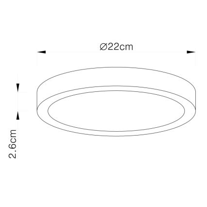 Globo - LED lubinis šviestuvas LED/28W/230V