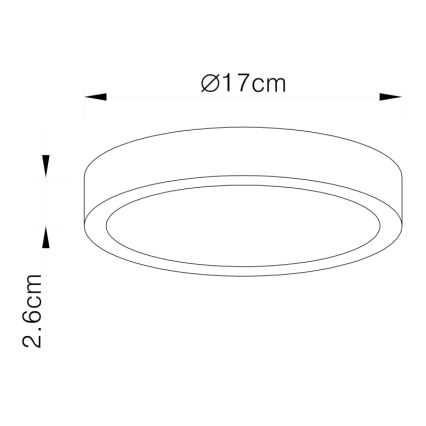 Globo - LED Pritemdomas lubinis šviestuvas LED/22W/230V