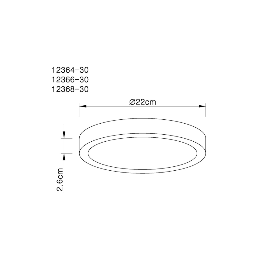 Globo - LED Pritemdomas lubinis šviestuvas LED/28W/230V