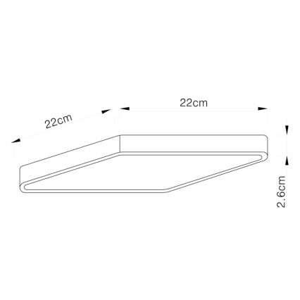 Globo - LED lubinis šviestuvas LED/28W/230V