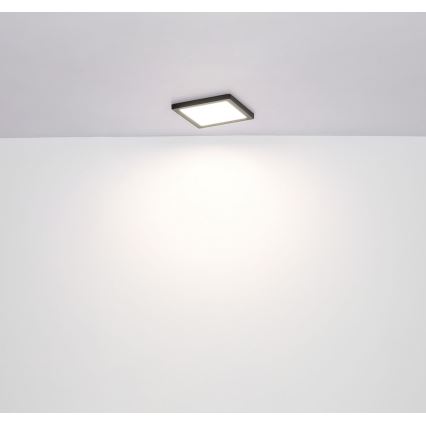 Globo 12380-12B – LED Lubinis šviestuvas LASSE LED/12W/230V 3000/4000/6500K juodas