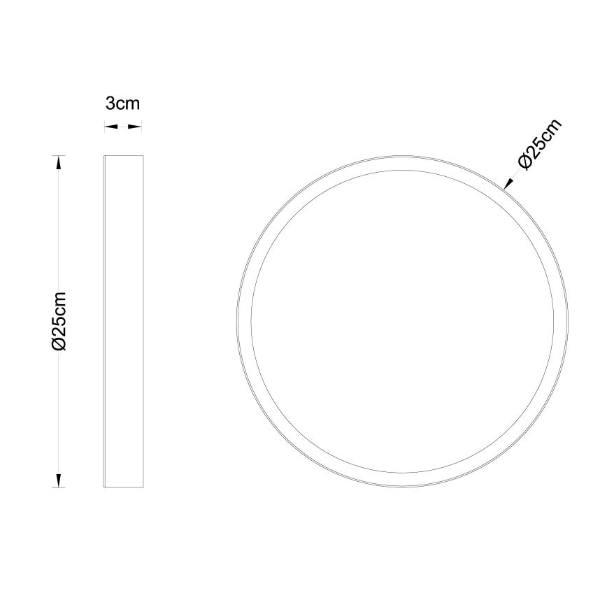 Globo - LED lubinis šviestuvas LED/15W/230V diametras 25 cm