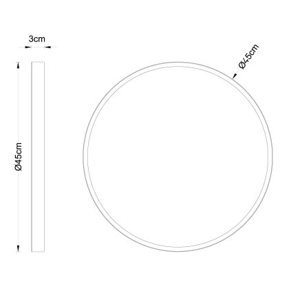 Globo - LED lubinis šviestuvas LED/30W/230V diametras 45 cm