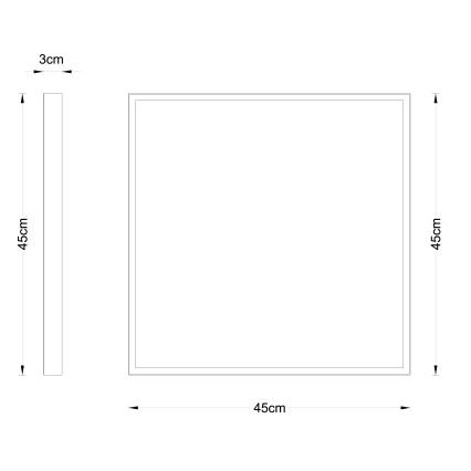 Globo - LED lubinis šviestuvas LED/30W/230V 45x45 cm