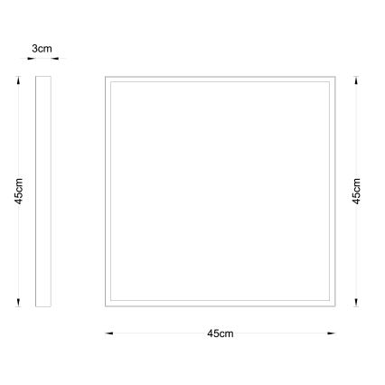 Globo - LED lubinis šviestuvas LED/30W/230V 45x45 cm